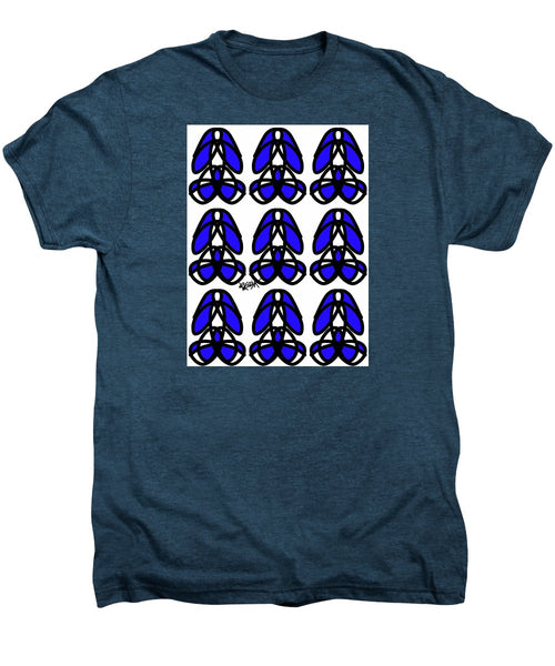 Bold Black And Blue  - Men's Premium T-Shirt