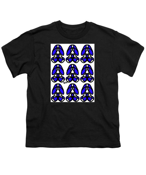Bold Black And Blue  - Youth T-Shirt