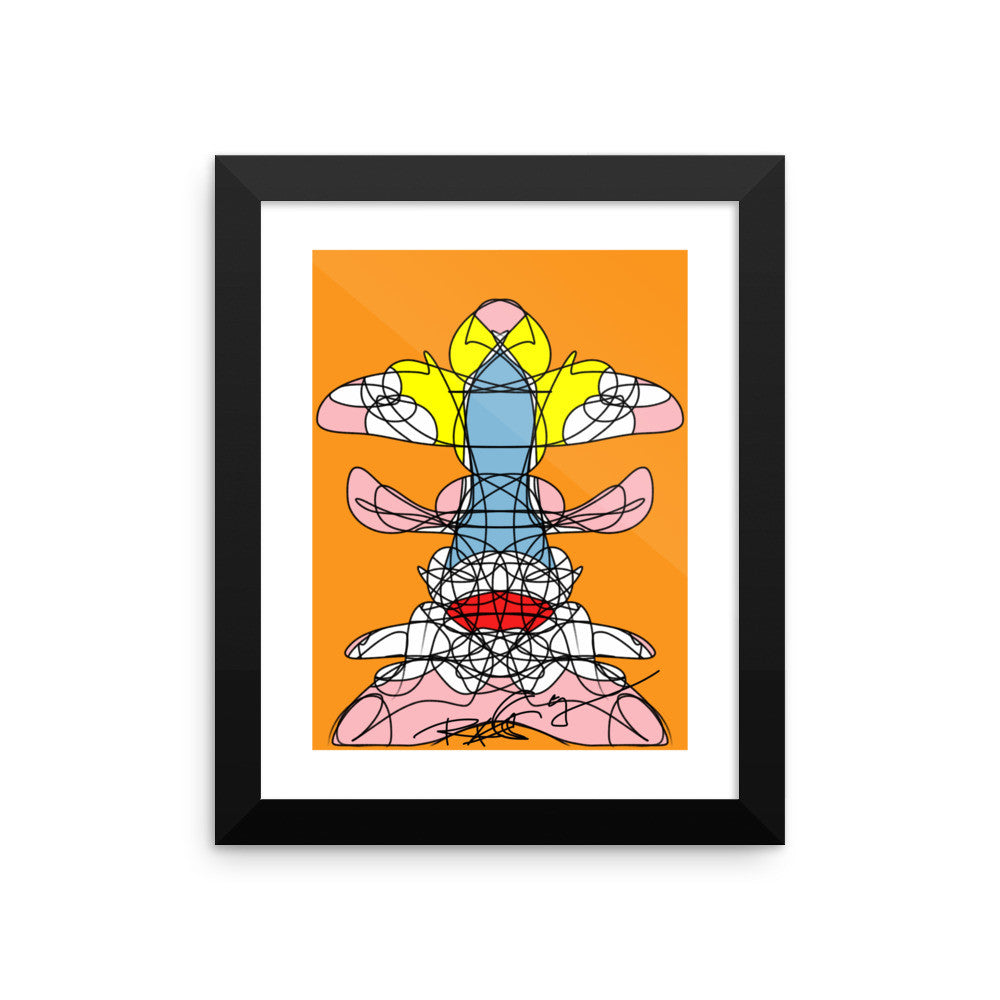 Yellow Head - Framed poster