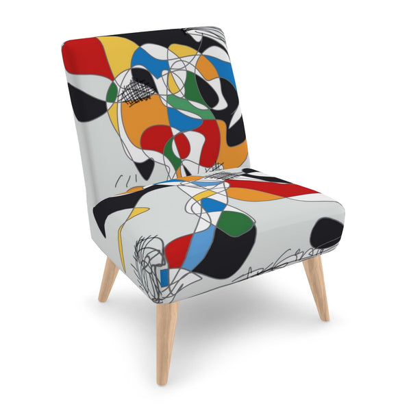 Arty Abstract Drawing Occasional Chair