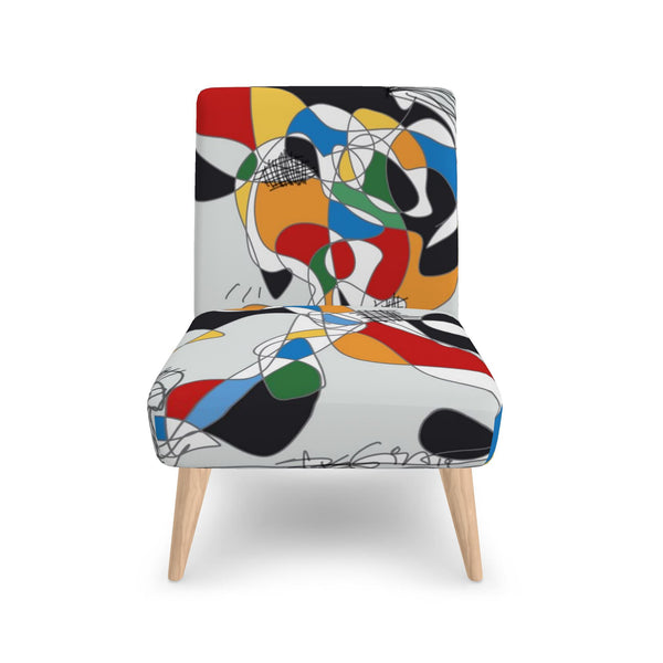 Arty Abstract Drawing Occasional Chair