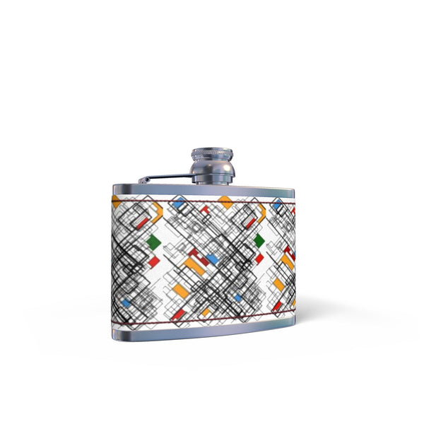 Leather Wrapped Hip Flask