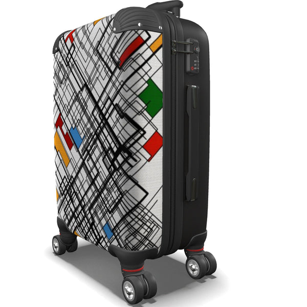 Elegant Geometric Design Luggage