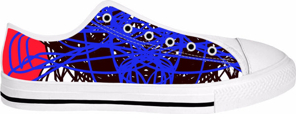 3 Colors Abstract Red Blue RegiaArt Shoes