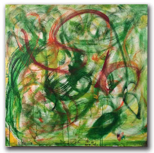 green original abstract painting on canvas 30"x30"