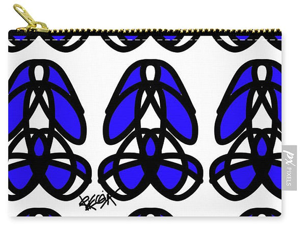 Bold Black And Blue  - Carry-All Pouch