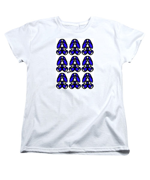 Bold Black And Blue  - Women's T-Shirt (Standard Fit)