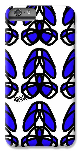 Bold Black And Blue  - Phone Case