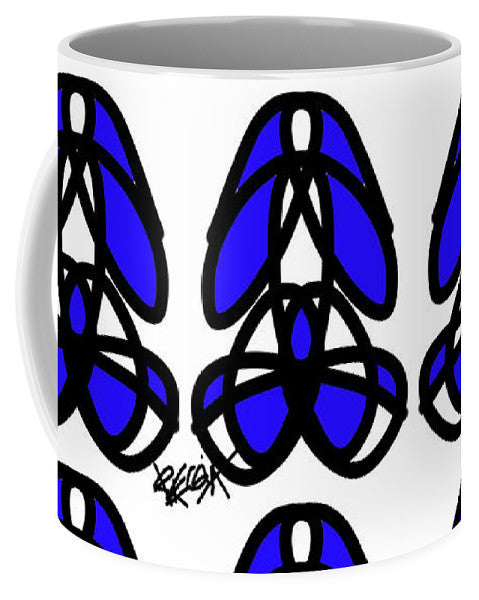 Bold Black And Blue  - Mug