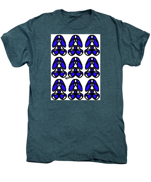 Bold Black And Blue  - Men's Premium T-Shirt