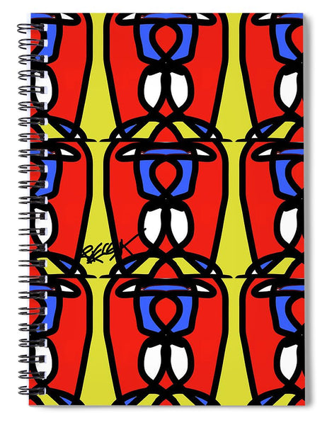 Bright Bold Regiaart - Spiral Notebook