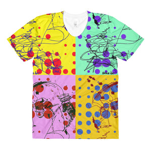 Bubbles 4 Colors Design RegiaArt - Sublimation women’s crew neck t-shirt