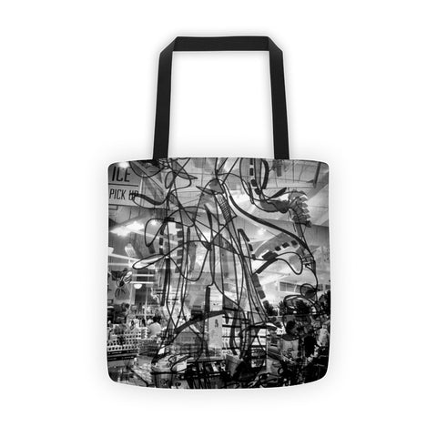 Black Draw Art RegiaArt - Tote bag, all over, polyester weather resistant fabric