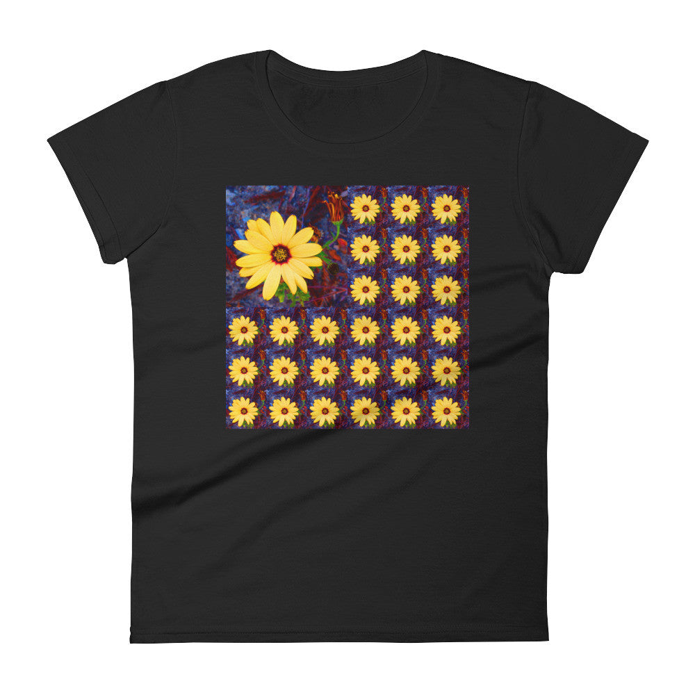 Yellow Flower Flag RegiaArt - Women's short sleeve t-shirt