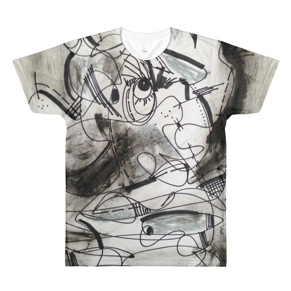 BW Eye on You RegiaArt Design - Sublimation men’s crewneck t-shirt, polyester
