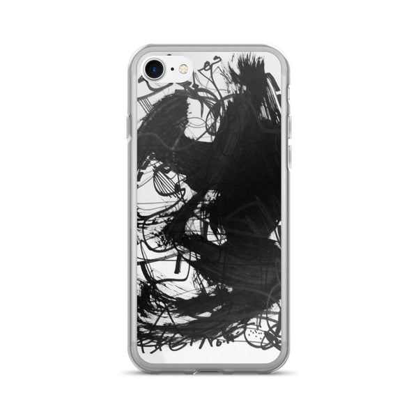 18 Black White Abstract Art - iPhone 7/7 Plus Case, acrylic
