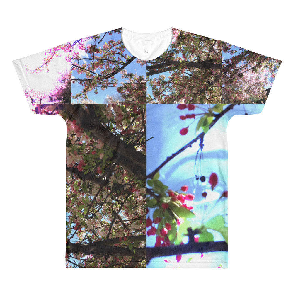 Spring Somewhere Photo RegiaArt - Unique sublimation men’s crewneck t-shirt