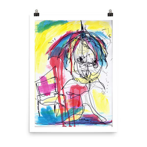Raining Cats and Dogs, Colorful Art RegiaArt - Poster paper