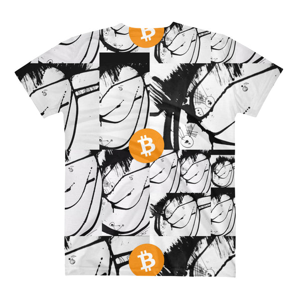 Bitcoin Digital Currency Art Women's V-Neck T-Shirt