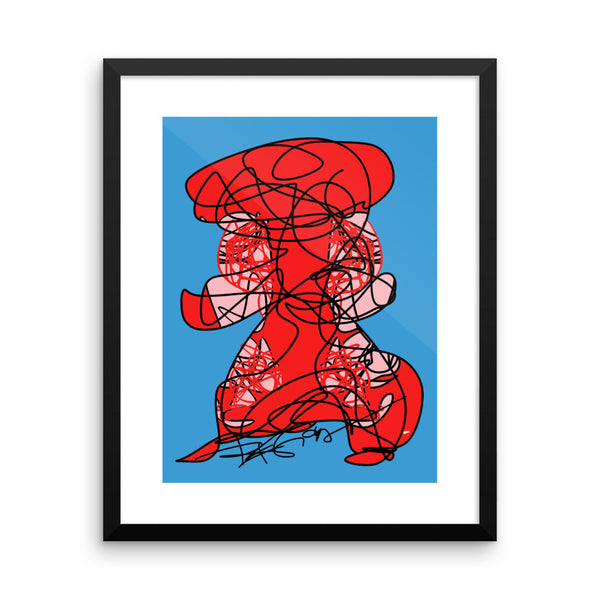 Lady in Red - Framed poster