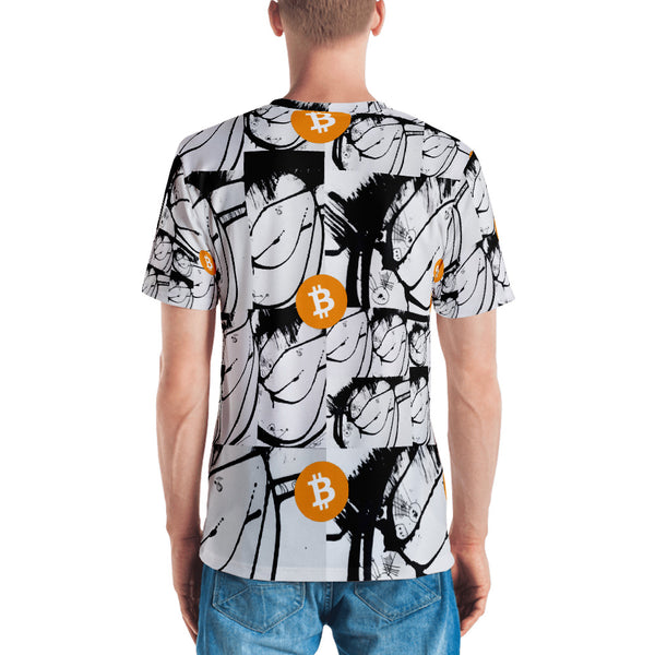 Bitcoin Digital Currency Art Men's T-shirt
