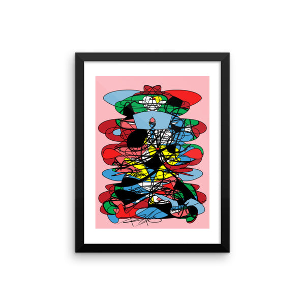 Abstraction RegiaArt - Framed poster colorful digital art
