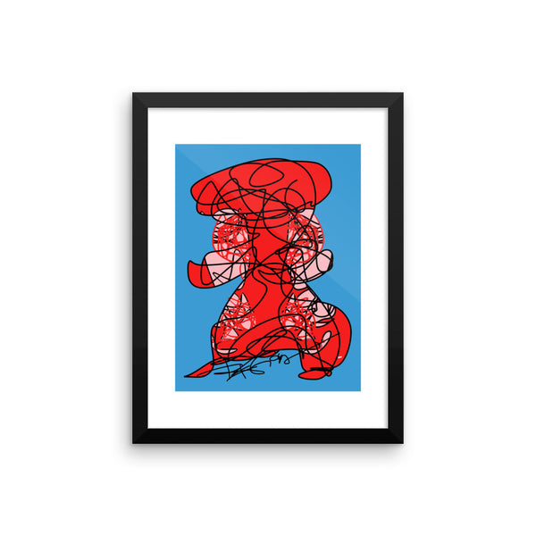 Lady in Red - Framed poster