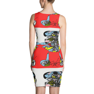 A Girl in the Red Sea  - Sublimation Cut & Sew Dress, polyester, spandex