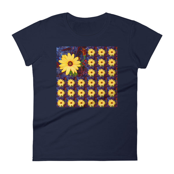 Yellow Flower Flag RegiaArt - Women's short sleeve t-shirt