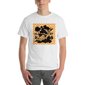 Bitcoin Crypto Orange Black Short-Sleeve T-Shirt