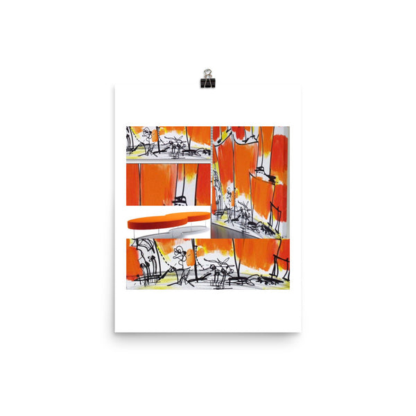 Instagram Orange Composition From a Painting by RegiaArt - Poster