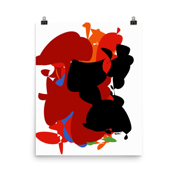 Colorful Abstract Art Vibrant Bold - Poster