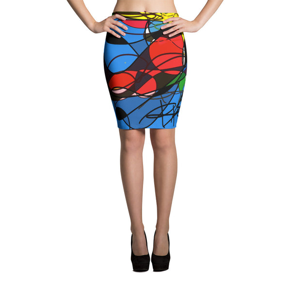 High Energy Digital Art RegiaArt - Pencil Skirt