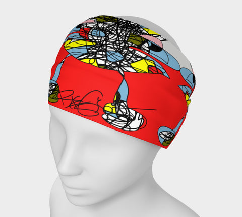 A Girl in the Red Sea - Head Band Abstract Colors